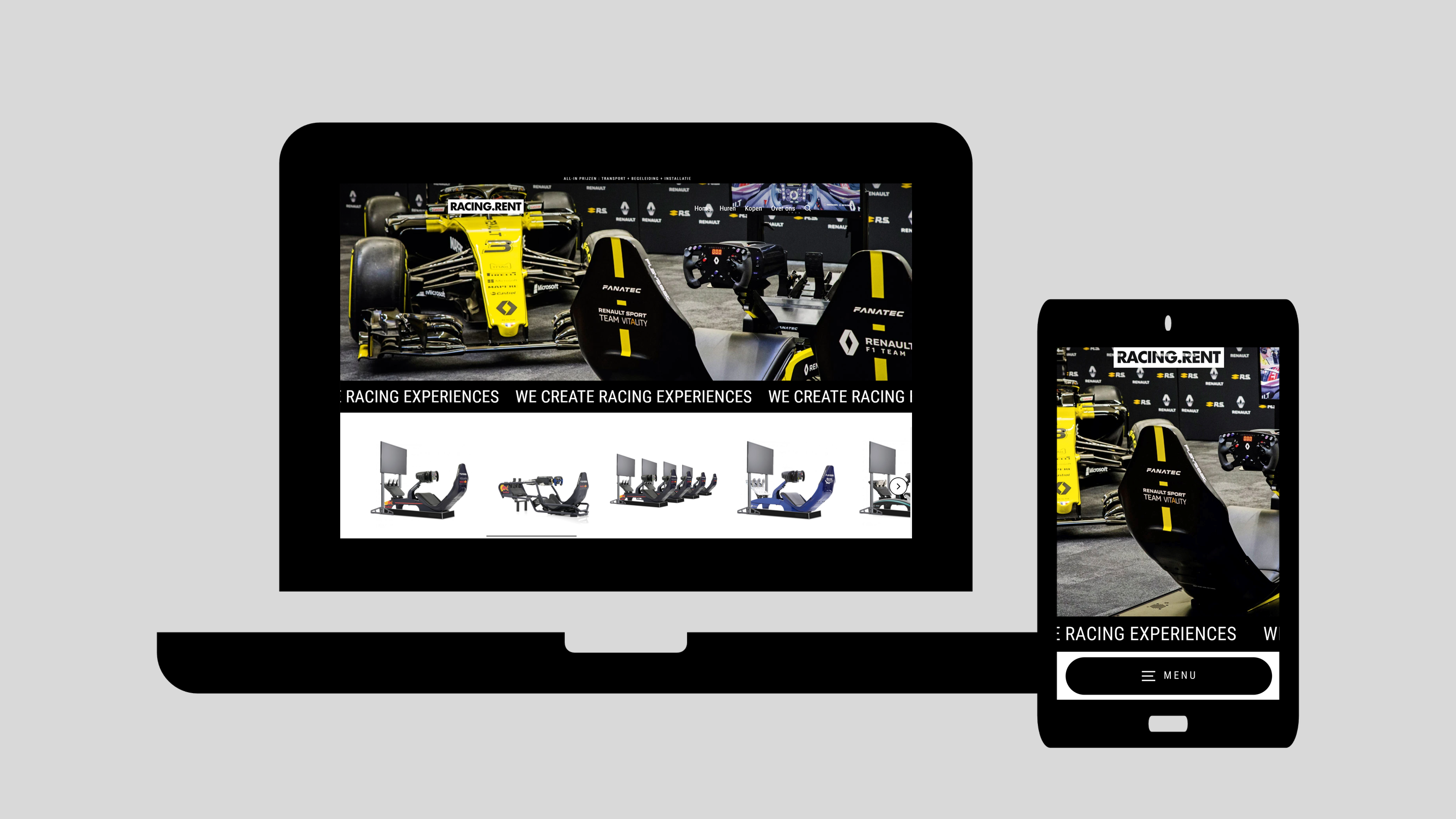 RACING.RENT lanceert nieuwe website