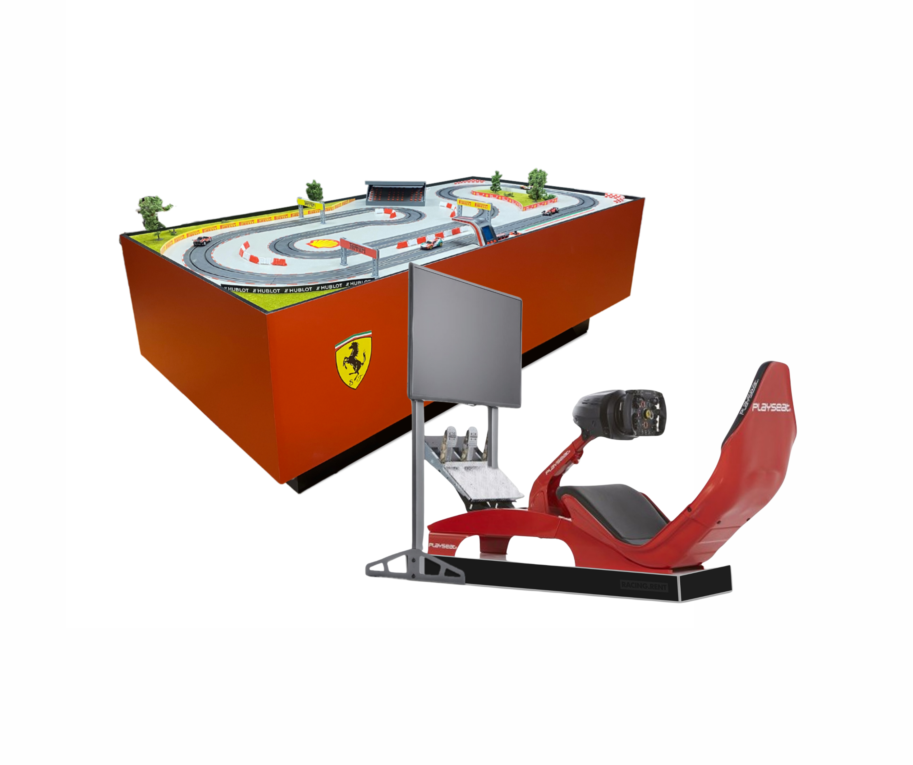 Ferrari simulator + Racebaan